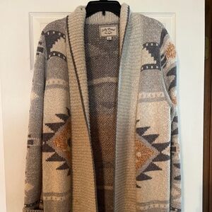 Lucky Brand Aztec design cardigan